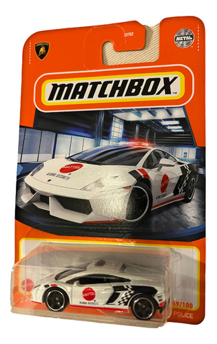 Matchbox Power Grabs White Lamborghini Gallardo Police 69/10
