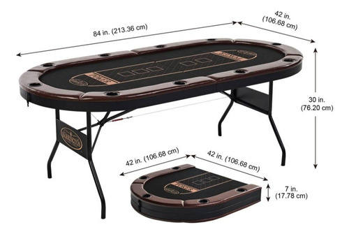 Mesa De Póker Plegable Para 10 Jugadores