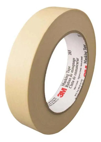 Masking Tape 3m 1 Pulgada Caja 36 Piezas Crema Lisa
