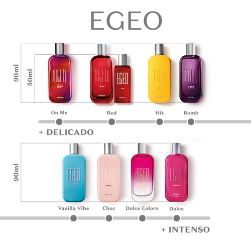 Imagem 2 de 3 de Egeo On Me Desodorante Colônia, 90ml