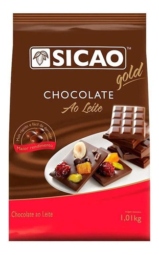 Chocolate Gold Ao Leite 1,01kg Sicao