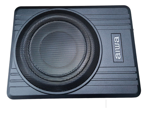 Subwoofer Plano Amplificado 120w  Aiwa Aw-10us Color Negro