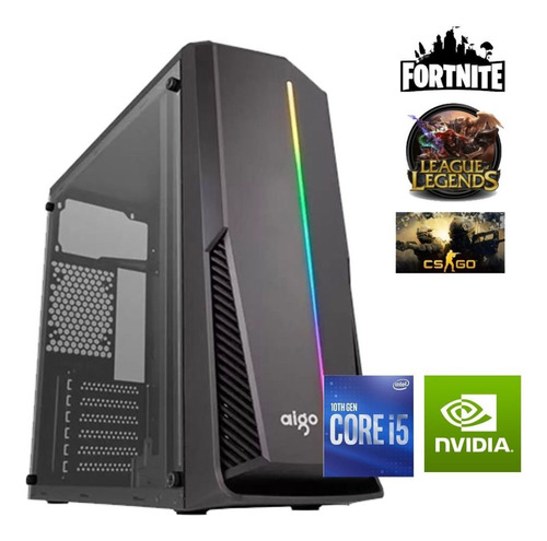 Pc Gamer Rgb Intel I5 10400f 16gb Ssd 240gb Gt 1030 2gb