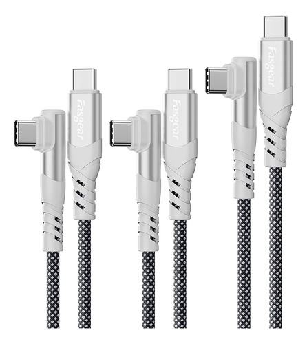 Cable Usb C A Usb C Fasgear De 100 W, Paquete De 3 Pies, ...