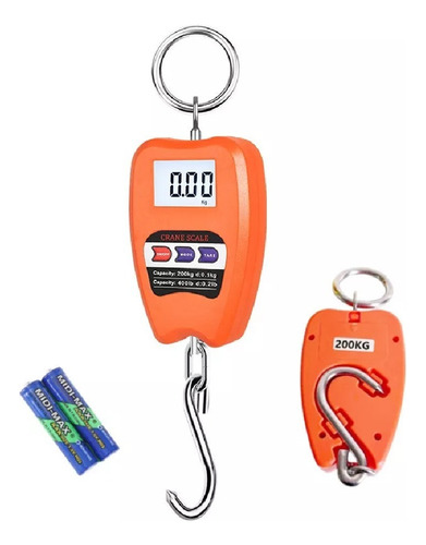 Báscula Balanza Colgante Gancho Digital Lcd Portátil 200kg
