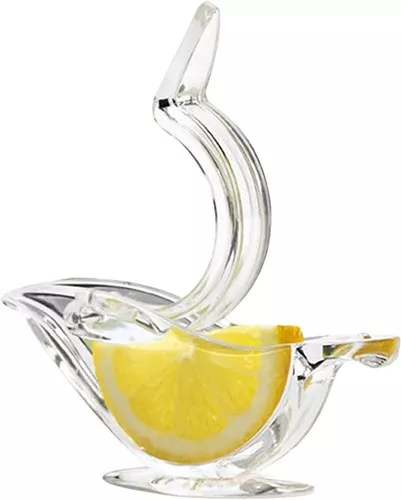 Exprimidor manual de limón, exprimidor manual de rodajas de limón acrílico,  exprimidor de frutas transparente portátil, forma de pájaro elegante