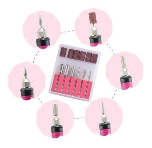 Imagen 6 de 6 de Dremel De Uñas Manicure Profesional 20000rpm Con Accesorios