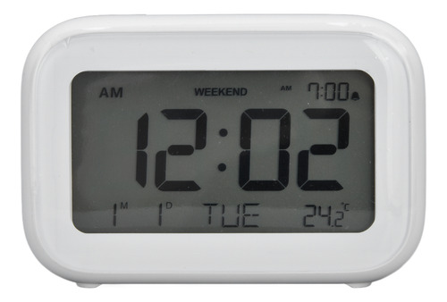 Reloj Digital Mini Alarma Pantalla Lcd Función Snooze 12h 24