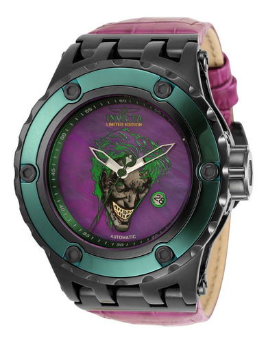 Reloj Invicta 34618 Morado, Negro Hombres