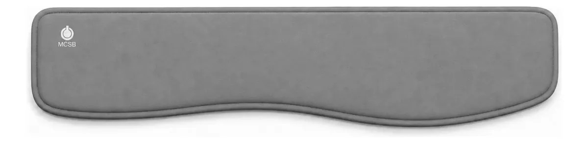 Apoio De Punho Para Teclado MCSB Ergonômico Descanso Macio Almofada Cinza