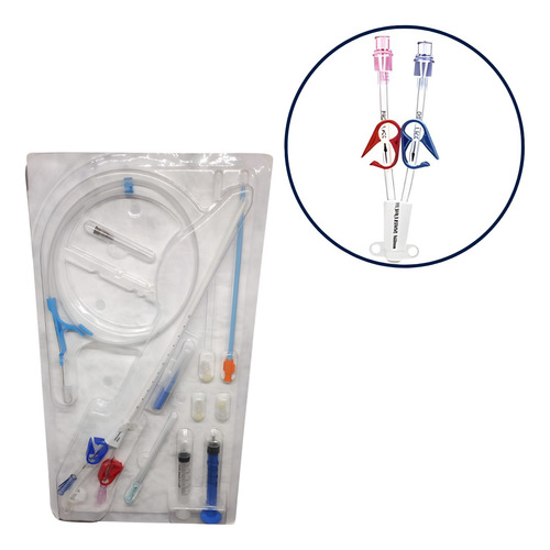 Kit De Catéter De Hemodiálisis 3 Lumen 12fr X 20cm Recto