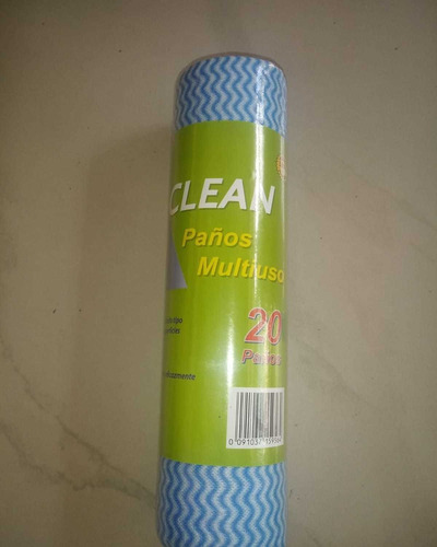 Rollo De 20 Paños Multiuso Precortados Marca Master Clean 