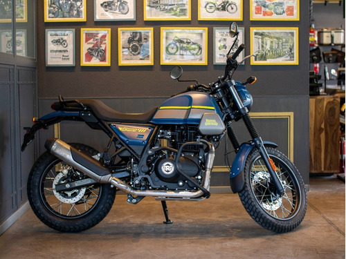 Imagen 3 de 25 de Royal Enfield Scram 411 Skyline Blue Entrega Inmediata