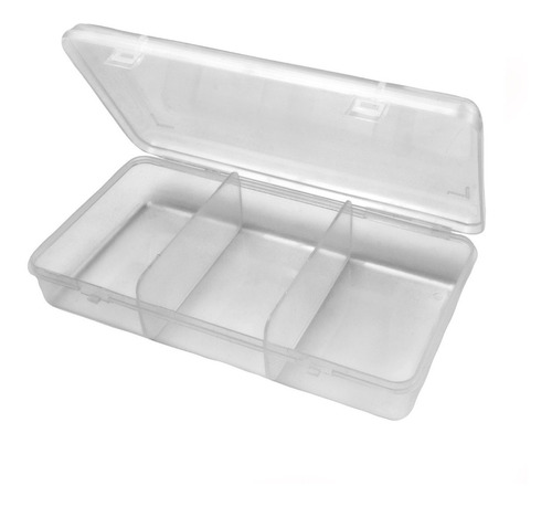 Caja Organizadora Plastica 3 Divisiones Pesca Multiuso 21x11