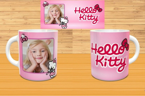 Taza Hello Kitty Con Foto Personalizada En Cerámica Importad