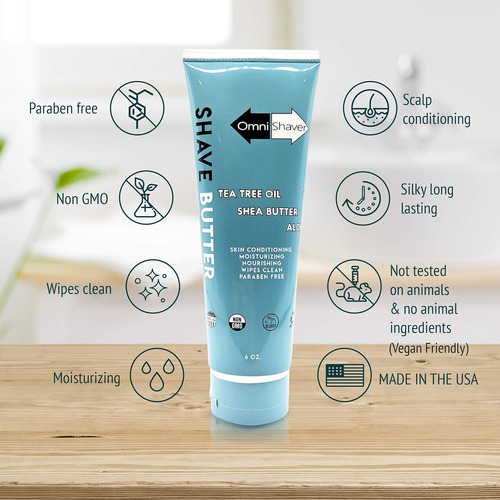Shave Butter - Crema De Afeitar Hidratante Para Hombres Y Mu