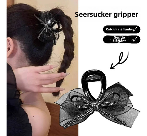 Elegante Pinza De Pelo Con Forma De Mariposa De Tul 2024