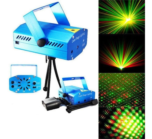 Mini Proyector Lluvia Laser Audio Rítmico  Luces Fiesta 