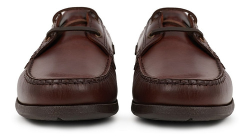 Imagen 5 de 10 de Náutico Cuero Hombre Zapatos Briganti Vestir Goma Hcna00413