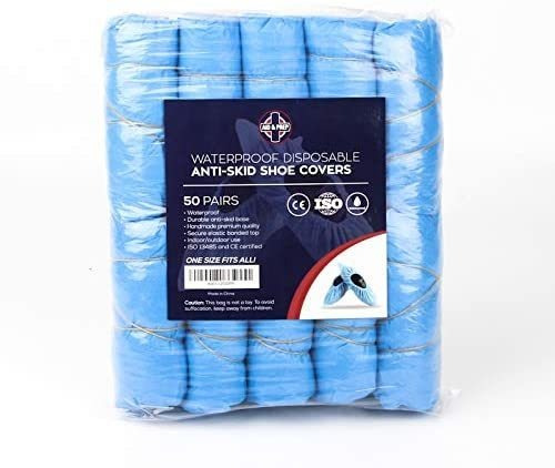 Imagen 4 de 4 de 50 Pares Cubrebotas Desechables Impermeable Tamaño Universal