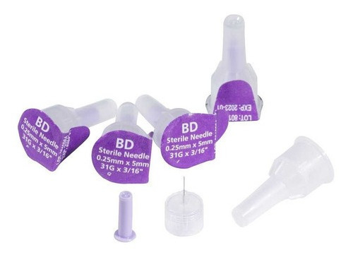 Imagen 2 de 4 de Bd Ultra Fine Tm Agujas 5mm X 31g 100 Unidades