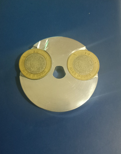 Disco Portamoneda De 10+10 Pesos Para Monedero Beaver