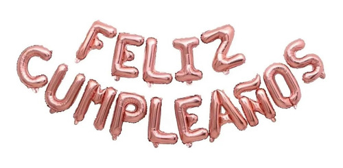  Globos Metalizados Feliz Cumpleaños