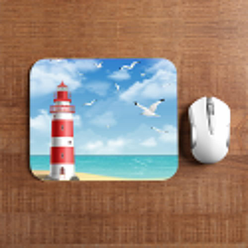 Beabes Lighthouse Mouse Pad Sin Deslizamiento Base De Goma N
