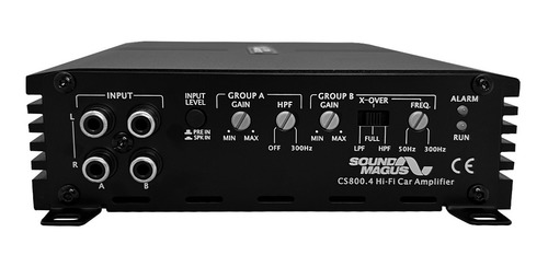 Imagen 4 de 7 de Amplificador Potencia 800w Sound Magus Cs 800.4 4 Canales
