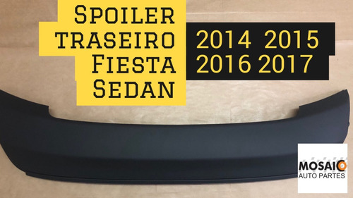 Imagem 2 de 7 de Spoiler Traseiro New Fiesta Sedan 2014 2015 2016 2017