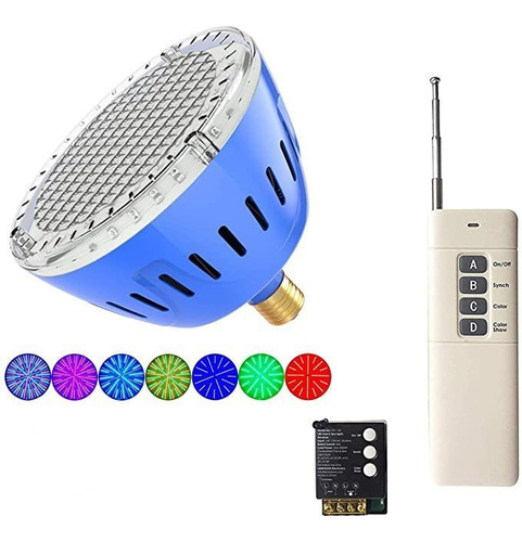 Enterradas Led Enciende La Bombilla Piscina Multi Color Y Sh