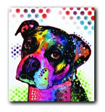 Enjoy It Pet Magnet, Boxer Con El Arte Pop De Dean Russo - M