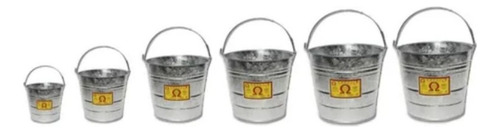 Cubeta Lamina Galvanizada # 2 1.5 Litros Color Gris