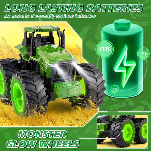 Juguete Tractor Control Remoto Marca No Especificada Modelo Color Personaje