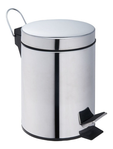 Basurero Con Pedal Cromado Taumm 5 Lts