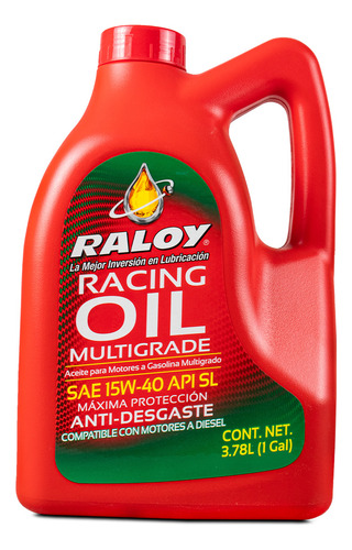 Aceite Motor 15w40 Multigrado Galon 4 L Raloy