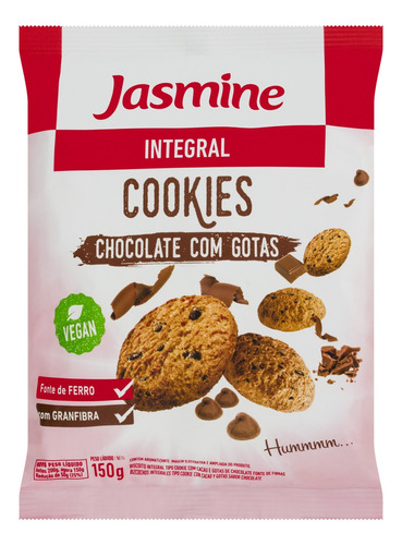 Biscoito Cookies Jasmine Chocolate com Gotas 150 g