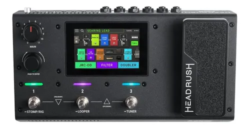 ギター HEADRUSH MX5 redshark Pedal de Efeito Multi-efeitos HeadRush MX5 p/ Guitarra e Baixo