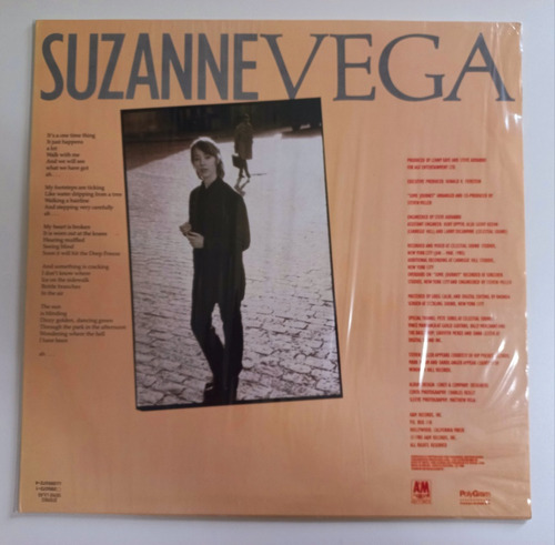 Lp Suzanne Vega. 1988. Capa E Vinil Em Excelente Estado. (Usado)