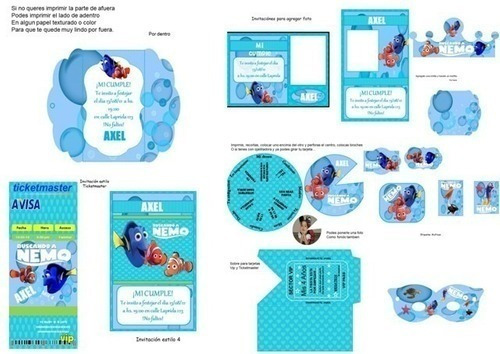 Kit Imprimible Para Tu Fiesta De Buscando A Nemo