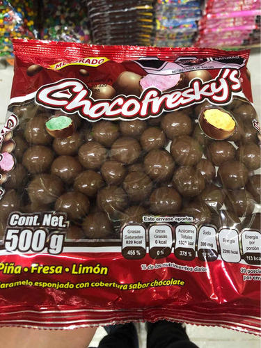 Chocofreskys 2 Kg Chocolate Piña Fresa Limón