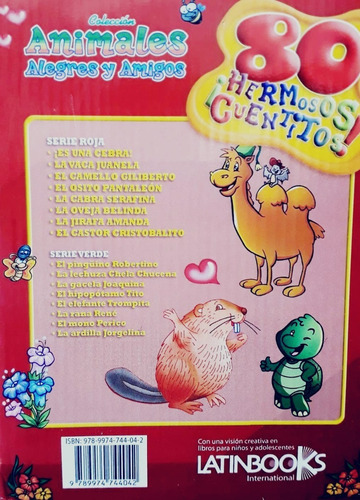 Imagen 2 de 3 de Libro Cuento Animales Alegres Pack X12