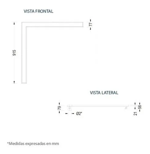 Rejilla Esquinera 915 X 77
