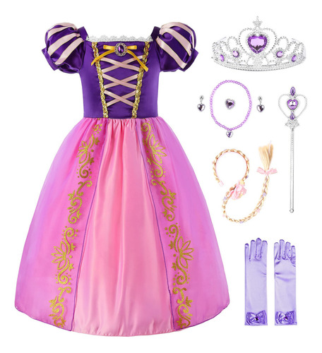 Jerrisapparel Disfraz De Princesa Para Niñas, Halloween, C.