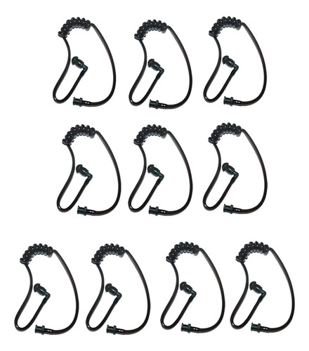 10 Tubos De Audio En Espiral Con Auriculares Para Auriculare