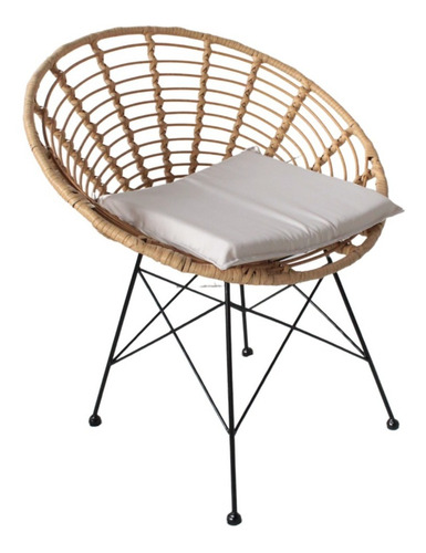 Imagen 1 de 7 de Silla Tropea Exterior Importado Con Almohadon