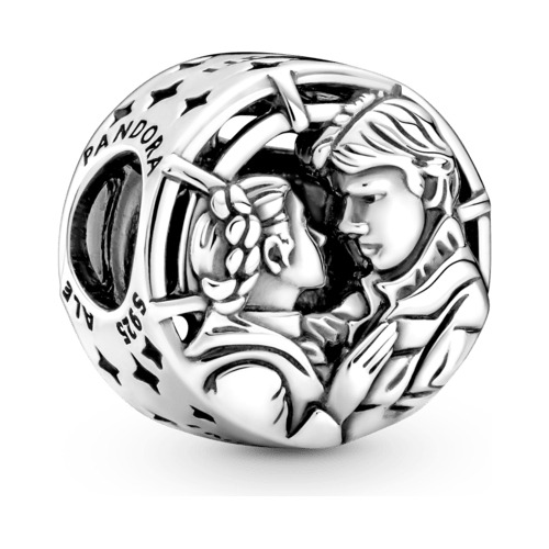 Charm Pandora Beso De Han Solo Y Leia De Star Wars