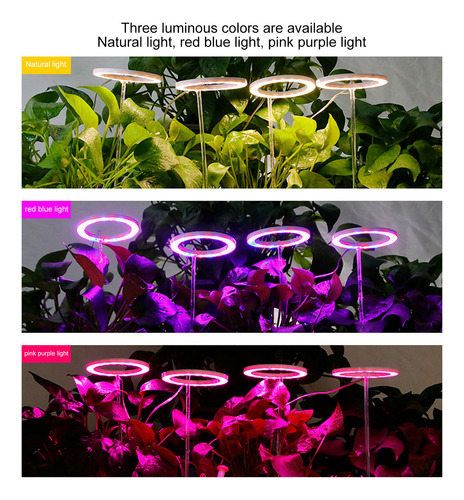 Luces Led Plant Grow De Espectro Completo Para Cultivo Usb