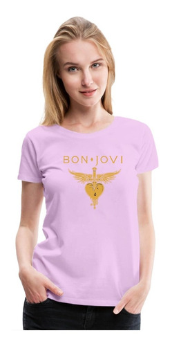 Polera Estampada Bon Jovi  Rock Moda Mujer