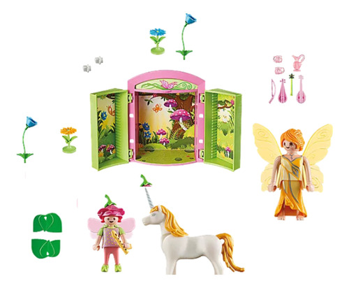 Figura Armable Playmobil Cofre Jardin De Hadas 52 Pzs. 5661